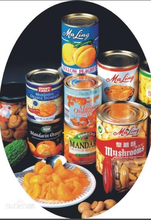 p>罐頭食品(canned food):指原料經處理,裝罐,密封,殺菌或無菌包裝而